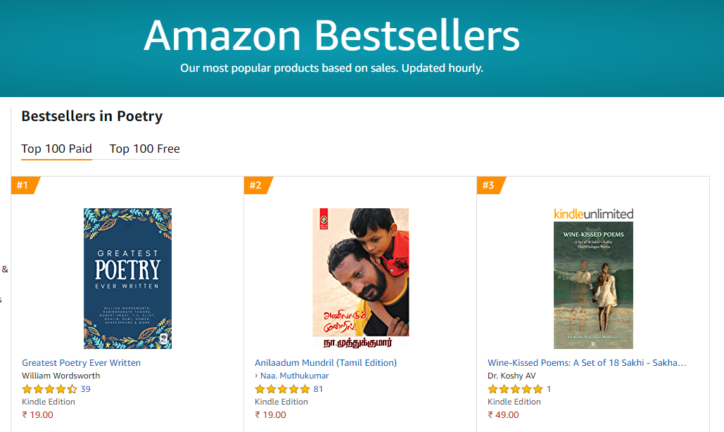 AMAZON BESTSELLER IN POETRY WINEKISSED POEMS