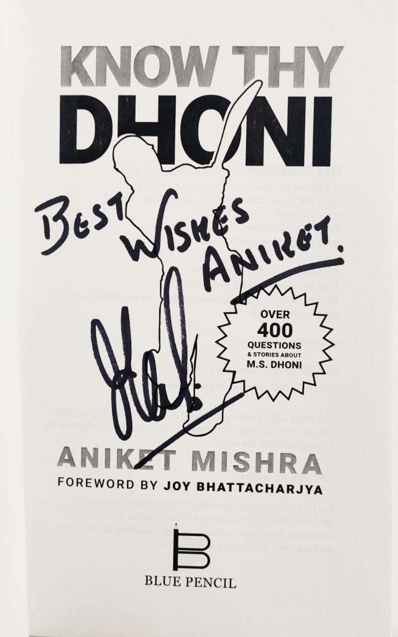dhoni autograph