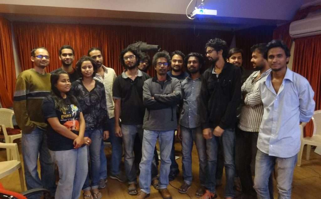 WITH STUDENTS OF CINEMATOGRAPHY SRFTI